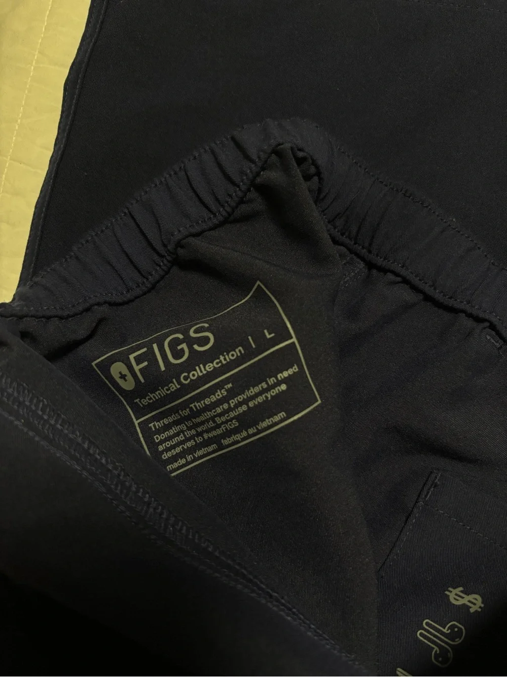 FIGS Cairo Men’s Scrub Pants Navy Blue PO 9379 Large